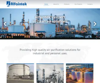 Alfaintek.com(Providing high quality air purification solutions for industrial and personal use. Alfaintek) Screenshot