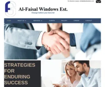 Alfaisalwindows.com(Al-Faisal Windows Est) Screenshot