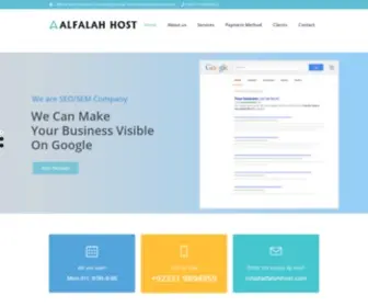 Alfalahhost.com(Digital Marketing Agency Pakistan) Screenshot