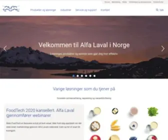 Alfalaval.no(Alfa Laval) Screenshot