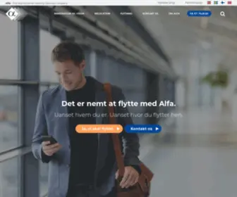 Alfamoving.dk(Start) Screenshot