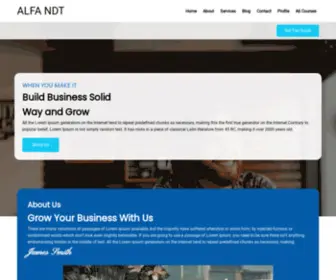 Alfandt.com(ALFA NDT) Screenshot