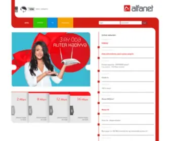 Alfanet.az(Hostinq Azerbaycanda) Screenshot