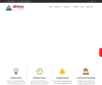 Alfaoneinfotech.net(Web design Doha) Screenshot