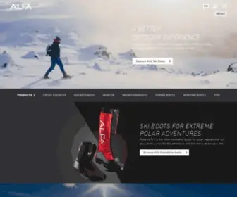 Alfaoutdoor.com(Alfa Footwear) Screenshot