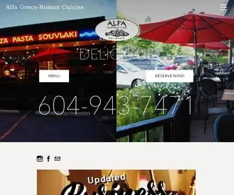 Alfapizza.net(Alfa Greco) Screenshot