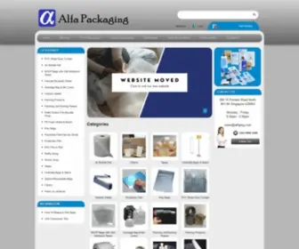 Alfapkg.com(Alfa Packaging Singapore) Screenshot
