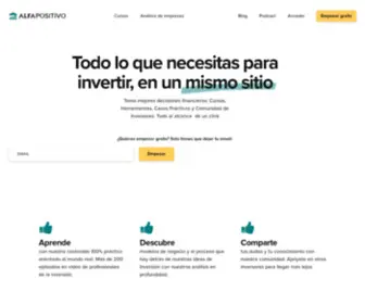 Alfapositivo.com(La comunidad del inversor inteligente) Screenshot