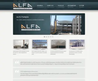 Alfaprefabrik.com.tr(Alfa Prefabrik Beton) Screenshot