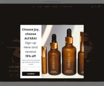 Alfarahselfcare.com(ALFARAH sells world class products and) Screenshot