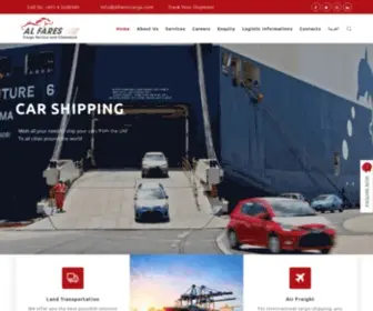 Alfarescargo.com(Shipping Companies in Dubai UAE) Screenshot