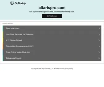 Alfarispro.com(Just another WordPress site) Screenshot