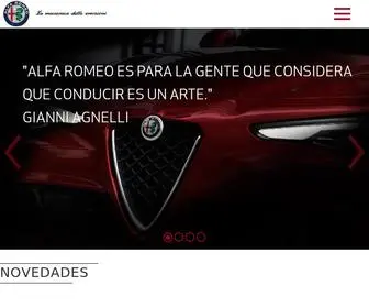 Alfaromeo.mx(Alfa Romeo pasi) Screenshot