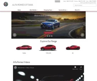 Alfaromeoottawa.com(Alfa Romeo Ottawa) Screenshot