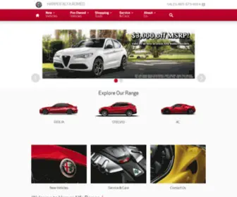 Alfaromeousaofknoxville.com(Harper Alfa Romeo) Screenshot