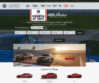 Alfaromeousaofsantamonica.com(Alfa Romeo of Santa Monica) Screenshot