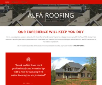 Alfaroofing.com(ALFA ROOFING) Screenshot