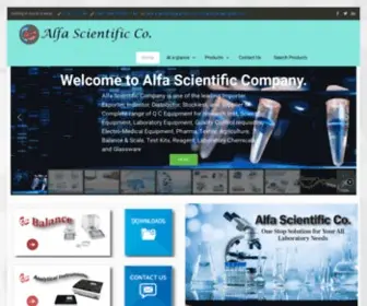 Alfascientificbd.com(Alfa Scientific Company) Screenshot