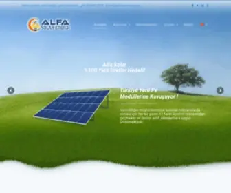 Alfasolarenerji.com(Alfa Solar Enerji A.Ş) Screenshot