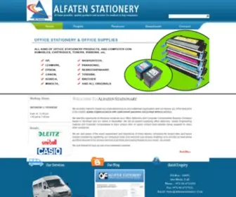 Alfatenstationery.com(Alfaten Office Stationary) Screenshot