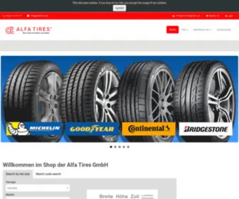 Alfatires.de(Reifen online kaufen) Screenshot