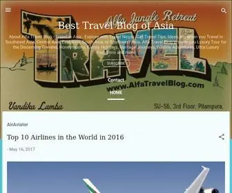 Alfatravelblog.com(Best Travel Blog of Asia) Screenshot