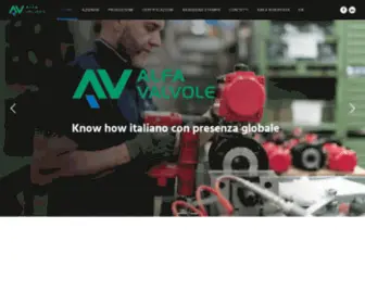 Alfavalvole.com(Alfa Valvole srl) Screenshot