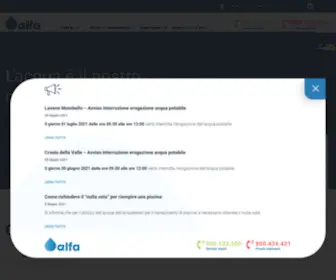 Alfavarese.it(Alfa Varese: l'acqua è il nostro mondo) Screenshot