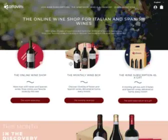 Alfavin.ch(Boutique vins italiens et espagnols & Abonnement vin en Suisse) Screenshot