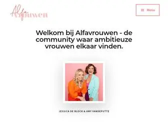 Alfavrouwen.com(Waar ambitieuze vrouwen elkaar vinden) Screenshot