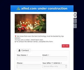 Alfed.com(The Leading Alfred Site on the Net) Screenshot