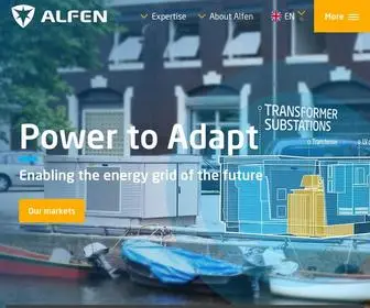 Alfen.com(Expert in the electricity grid) Screenshot