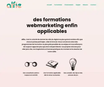Alfieformation.fr(Formations au Digital) Screenshot