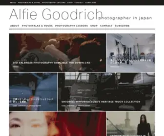 Alfiegoodrich.com(Photographer in Tokyo) Screenshot