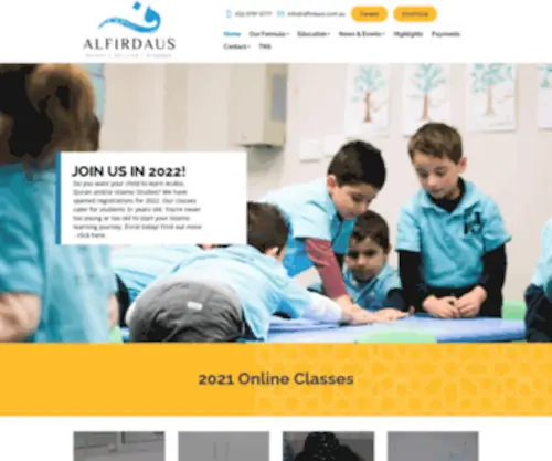 Alfirdaus.com.au(Quran College) Screenshot