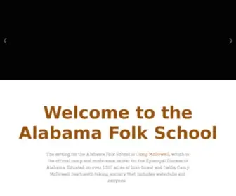 Alfolkschool.com(Alabama Folk School) Screenshot