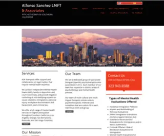 Alfonsosanchezlmft.com(Alfonso Sanchez LMFT & Associates) Screenshot