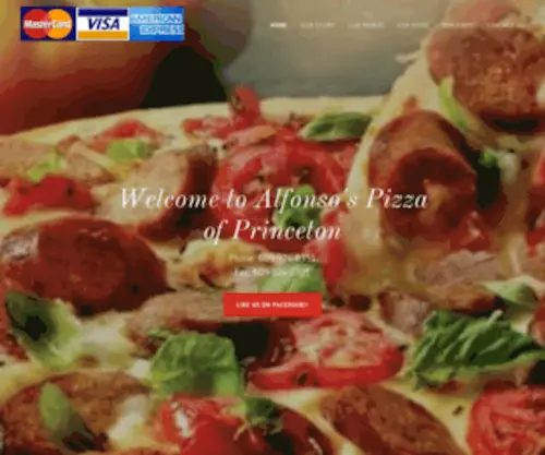 Alfonsospizzaofprinceton.com(Alfonso's Pizza of Princeton) Screenshot