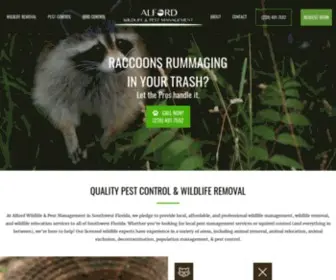 Alfordwildlife.com(Alford Wildlife & Pest Management) Screenshot