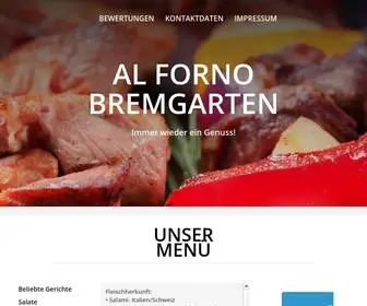 Alforno-Restaurant.ch(Al Forno Bremgarten) Screenshot