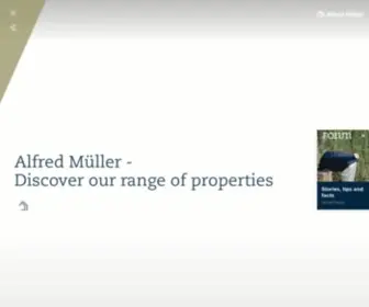 Alfred-Mueller.ch(Ihr Partner für Immobilien in der Schweiz) Screenshot