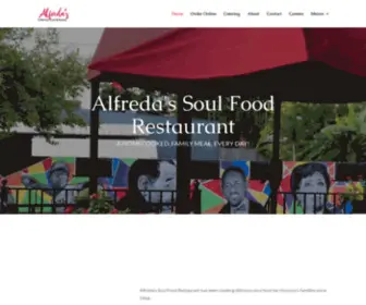 Alfredassoulfood.com(Alfreda's) Screenshot