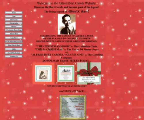 Alfredburtcarols.com(The Alfred Burt Christmas Carols Christmas Carols Alfred Burt Carols) Screenshot