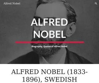 Alfrednobel.org(Alfred Nobel) Screenshot