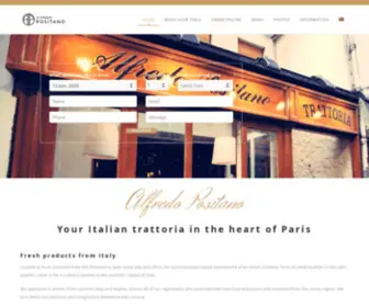 Alfredo-Positano.com(Tratttoria Parisienne d'Exception) Screenshot