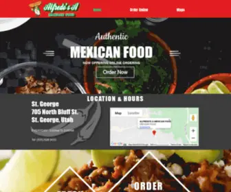 Alfredosamexicanfoodbluff.com(Tacos) Screenshot