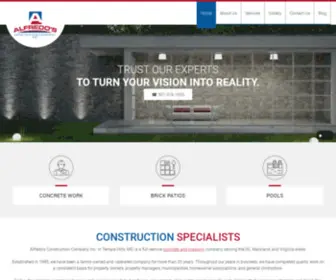 Alfredosconstructioncompany.com(Full-Service Concrete Company) Screenshot