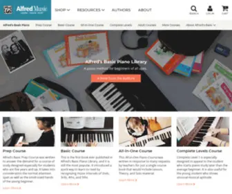 AlfredsbasicPiano.com(Alfred's Basic Piano Library) Screenshot