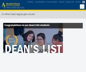 Alfredstate.edu(An Alfred State degree gets results) Screenshot