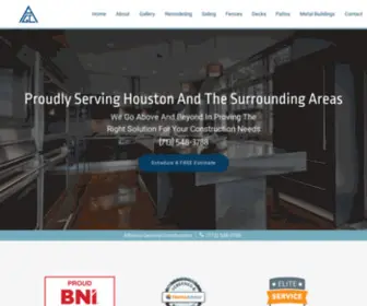 Alfrescogeneralconstructiontx.com(Contractor in Houston) Screenshot